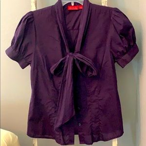 Elle bow tie blouse